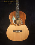 Handmade Hawaiian Koa, Spruce, Acacia ArchBack 000 Acoustic Guitar Bird Flora Inlay, Soft-Bag, Bruce Wei 000-2002