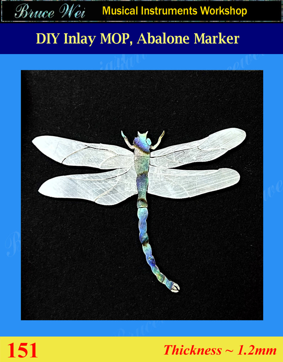 Inlay Material, DIY Abalone & Mop Inlay Head Markers, Bruce Wei (151)