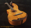 Left-Handed Baritone HARP Ukulele, Handcrafted Spruce, Mahogany , Vine Inlay, Hard Case, Bruce Wei HU20-2007