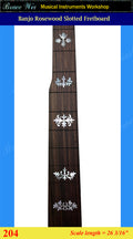 Banjo Handmade 26 3/16" Rosewood Slotted Fretboard, MOP Inlay, Bruce Wei ( 204 )