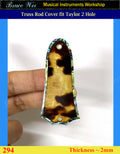 Free Shipping Fit Standard Taylor 2 Hole Handmade UNIQUE Truss Rod Cover, Abalone inlay, Bruce Wei (294)