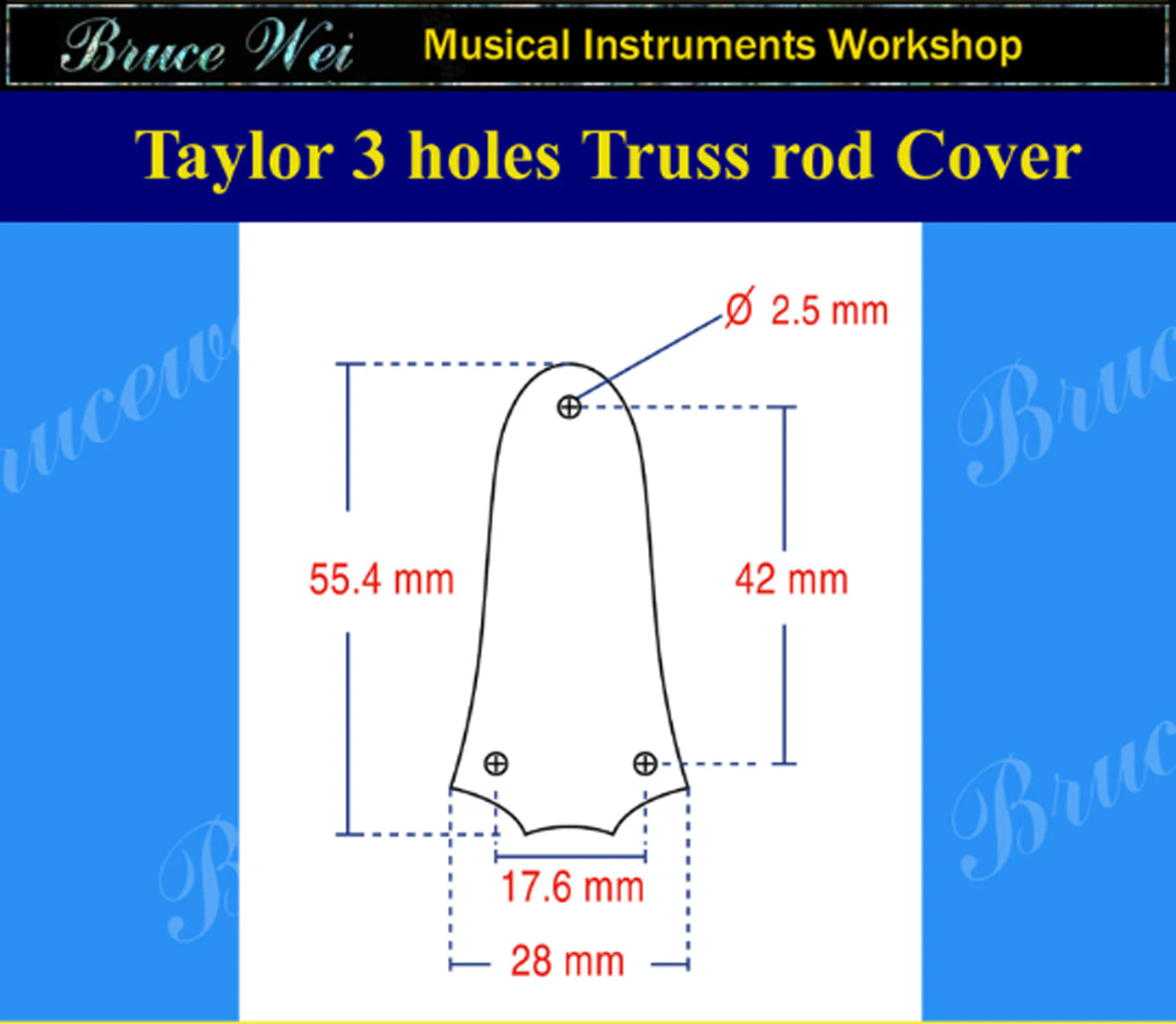 Free Shipping Fit Standard Taylor 3 hole Handcrafted Macassar Ebony Truss Rod Cover, HummingBird Inlay, Bruce Wei (289)