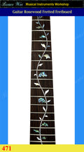 Guitar Handmade 25.5" Rosewood Fretted Fretboard, MOP & Abalone Inlay, Bruce Wei (471)