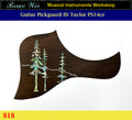 Fit Taylor 5" Rosette, PS14ce Guitar Rosewood Pickguard,Pines Abalone Inlay, Bruce Wei (818)