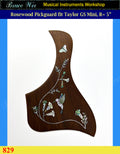 Fit Taylor GS Mini, 5" Rosette, Guitar Rosewood Pickguard, HummingBird Inlay, Bruce Wei (829)