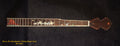 Handcrafted 5 String Banjo Neck, Solid Mahogany & Hard Maple CowBoy Inlay, Heel Carved, Bruce Wei BN-2021