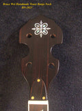 Handcrafted Tenor Banjo Neck, Solid Walnut MOP Abalone Vine Inlay, Bruce Wei BN-2023