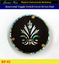 Free Shipping, Fit Les Paul Rosewood Switch Plate Back Cover, Abalone & MOP Inlay, Bruce Wei (BP-02)