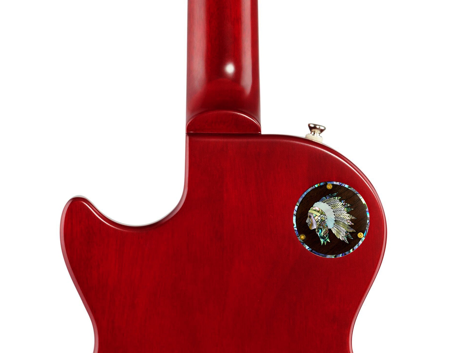 Free Shipping Fit Les Paul Rosewood Switch Plate Back Cover, Native Americans Inlay, Bruce Wei (BP-07)
