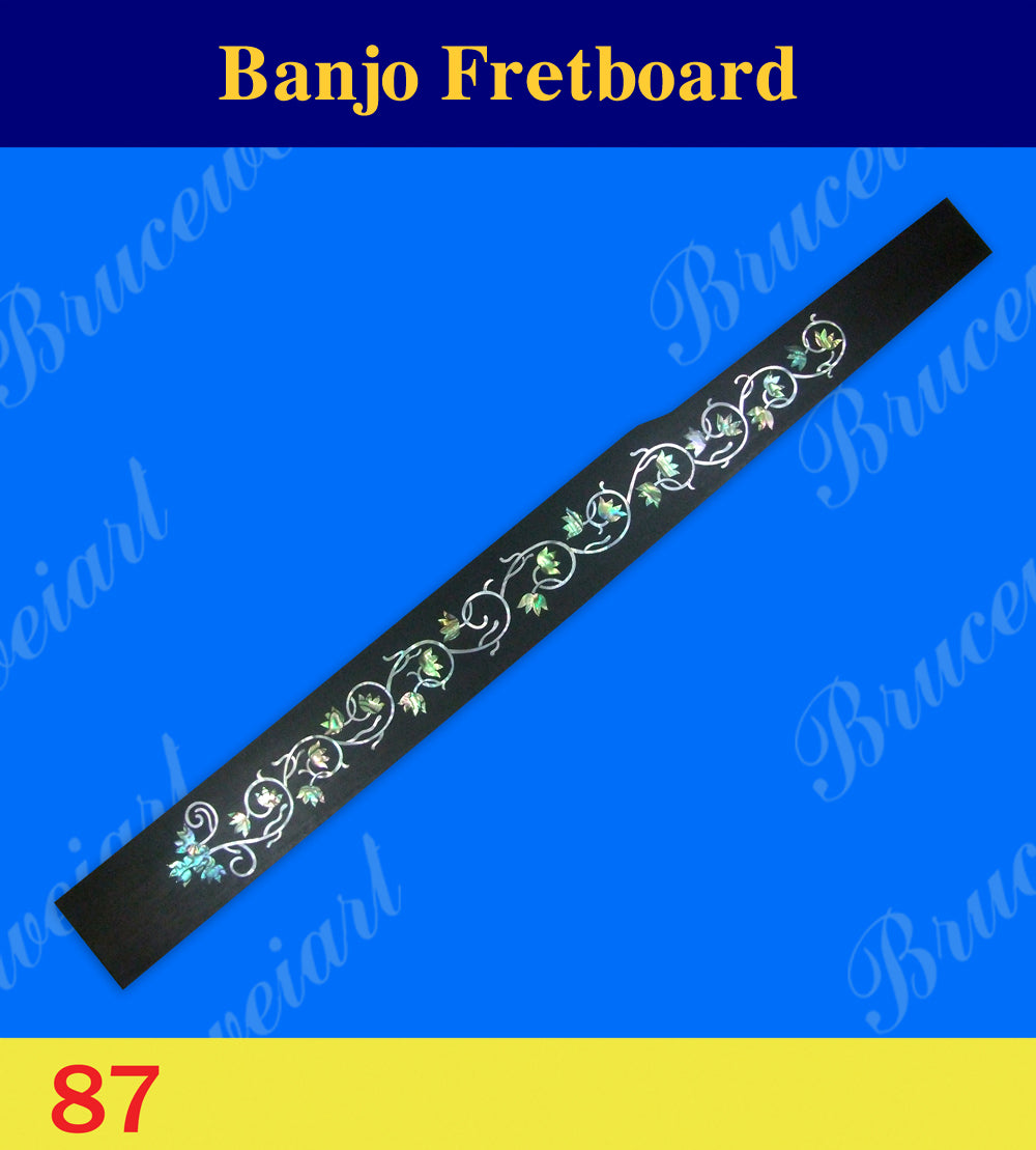 Banjo Handmade Rosewood Fretboard, MOP & Abalone Inlay, Bruce Wei (87)