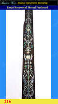 Banjo Handmade 26 3/16" Rosewood Slotted Fretboard, MOP & Abalone Inlay, Bruce Wei ( 216 )