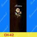 Guitar Solid Rosewood Headplate, Abalone & Mother of pearl, Inlay Your Name, Bruce Wei ( CH42 )