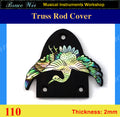 Free Shipping Guitar Macassar Ebony Truss Rod Cover, MOP & Abalone Inlay, Bruce Wei ( 110 )