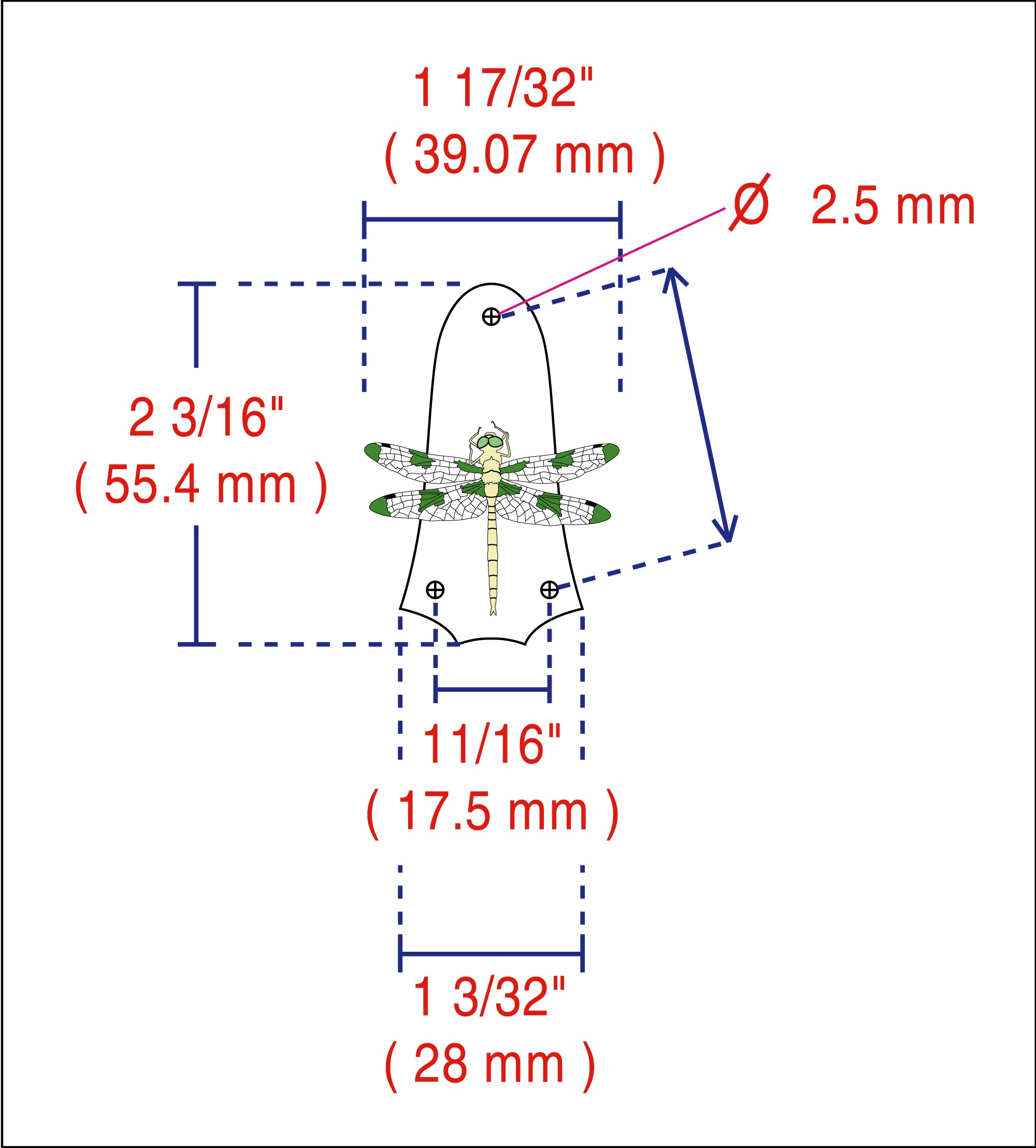 Free Shipping, Fit Standard Taylor 3 Hole, Macassar Ebony Truss Rod Cover, Dragonfly inlay, Bruce Wei ( 239 )