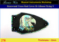 Free Shipping Fit Gibson Flying V Solid Rosewood Truss Rod Cover, Eagle MOP Inlay, Bruce Wei ( 278 )