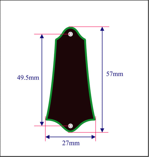 Free Shipping Guitar Handcrafted Macassar Ebony Truss Rod Cover, Abalone Inlay, Bruce Wei ( E-14 )
