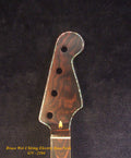 Handcrafted 4 String Electric Bass Neck, Fretless, Solid Macassar Ebony, Abalone Block Inlay, Bruce Wei GN-2104