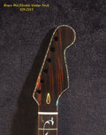 Gift for Fender Guitar player - Handcrafted Electric Guitar Replacement Strat Neck, Solid Macassar Ebony, Vine Inlay, Bruce Wei GN-2113