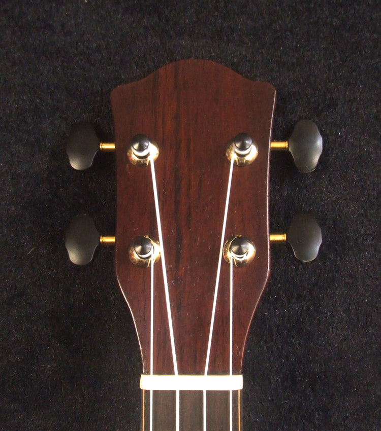 Handmade Gypsy Sopranissimo/ Pocket Ukulele, Hawaiian Koa, Walnut, Top engraving, Soft-bag, Bruce Wei GUT11-2009