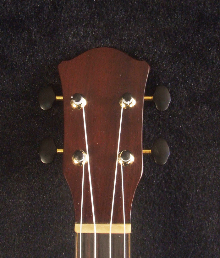 Handcrafted Gypsy Tenor Ukulele Solid Acacia Archback, Cat & Butterfly Inlay, Soft-bag, Bruce Wei GUT17-2032
