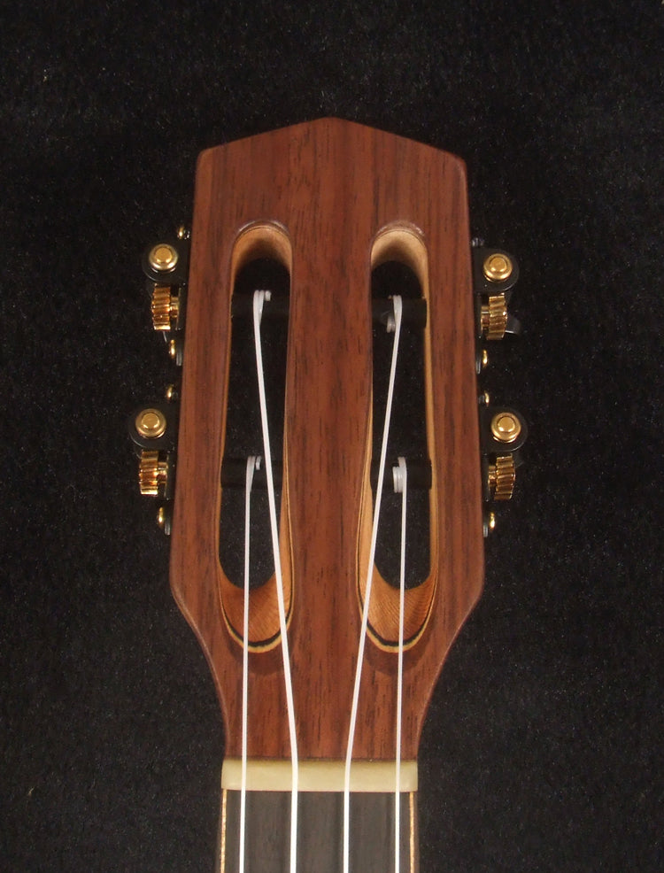 Handmade Tenor Ukulele, Solid Indian Rosewood Gypsy, MOP Inlay, Soft-bag, Bruce Wei GY17-2094