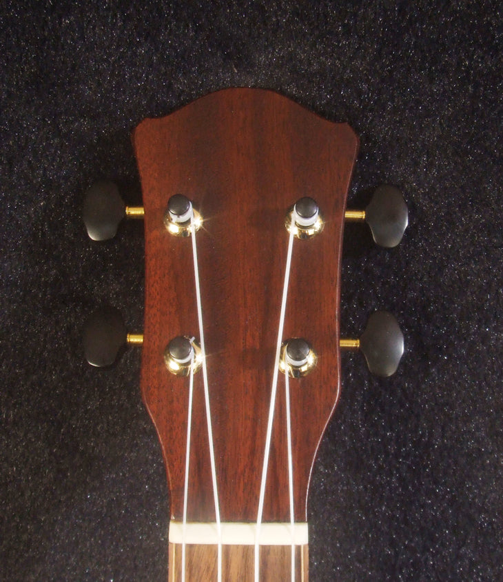 Handcrafted Left-hand Gypsy Tenor Ukulele Solid Acacia, Archback, Abalone Inlay, Soft-bag, Bruce Wei GY17-2119