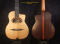 Handmade Gypsy Baritone Ukulele, Solid Spruce & Indian Rosewood, Slotted Head, Soft-bag, Bruce Wei GY19-002