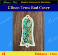 Free Shipping Fit Les Paul Standard, Abalone & MOP Truss Rod Cover, Bruce Wei (41)
