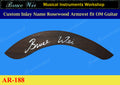 Fit OM Guitar, CUSTOM Inlay Your Name on Rosewood Armrest w/Mother of pearl Inlay, Bruce Wei (188)