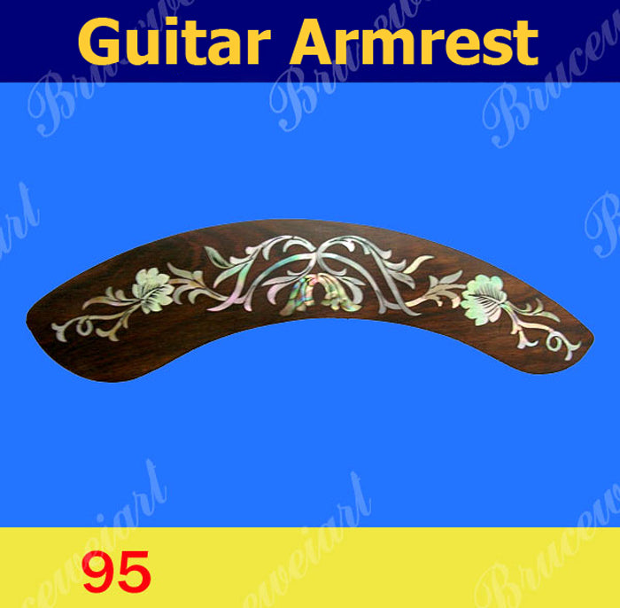 Guitar Handcrafted Rosewood Armrest, Mop & Abalone Inlay, Bruce Wei (95)