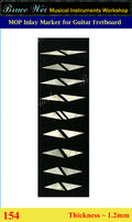 Inlay Material, DIY White Mop Inlay Fretboard Markers, Bruce Wei ( 154 )