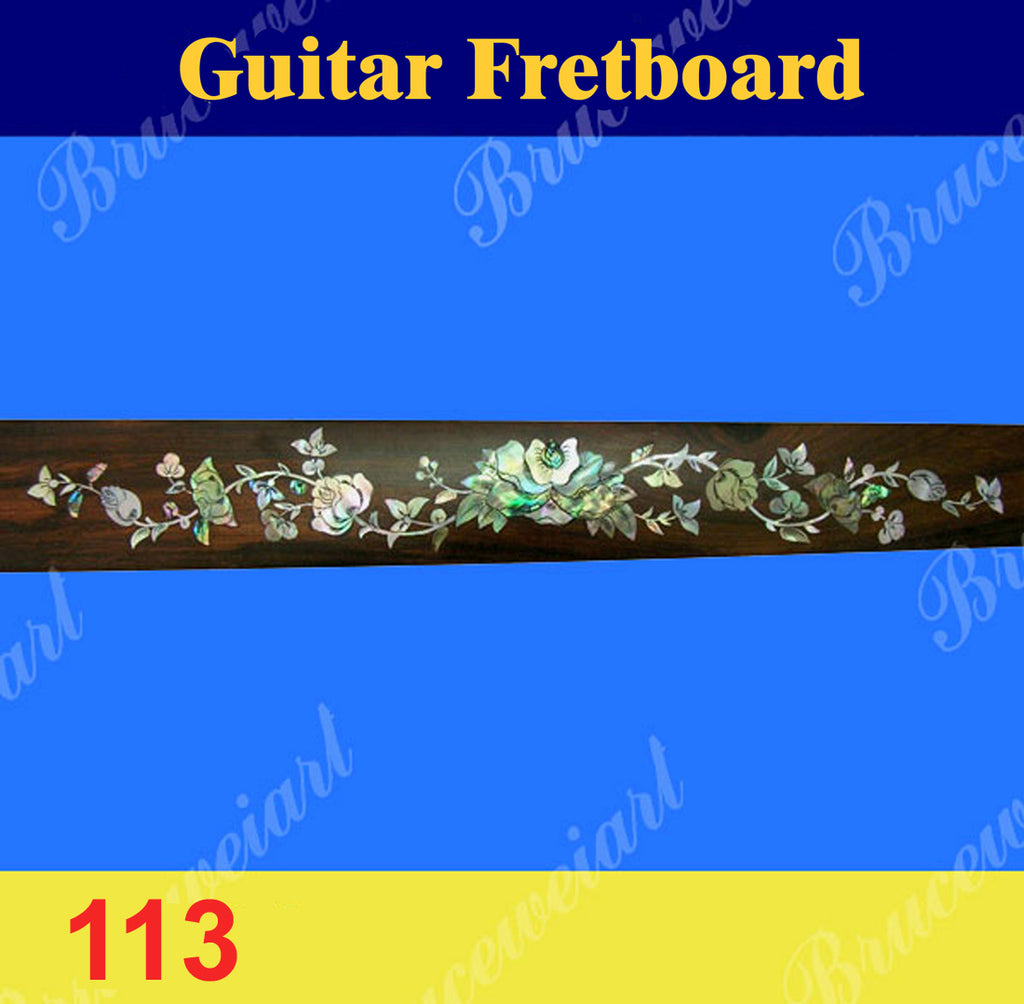 Guitar Handmade Rosewood Fretboard, Mop & Abalone Inlay, Bruce Wei (113)