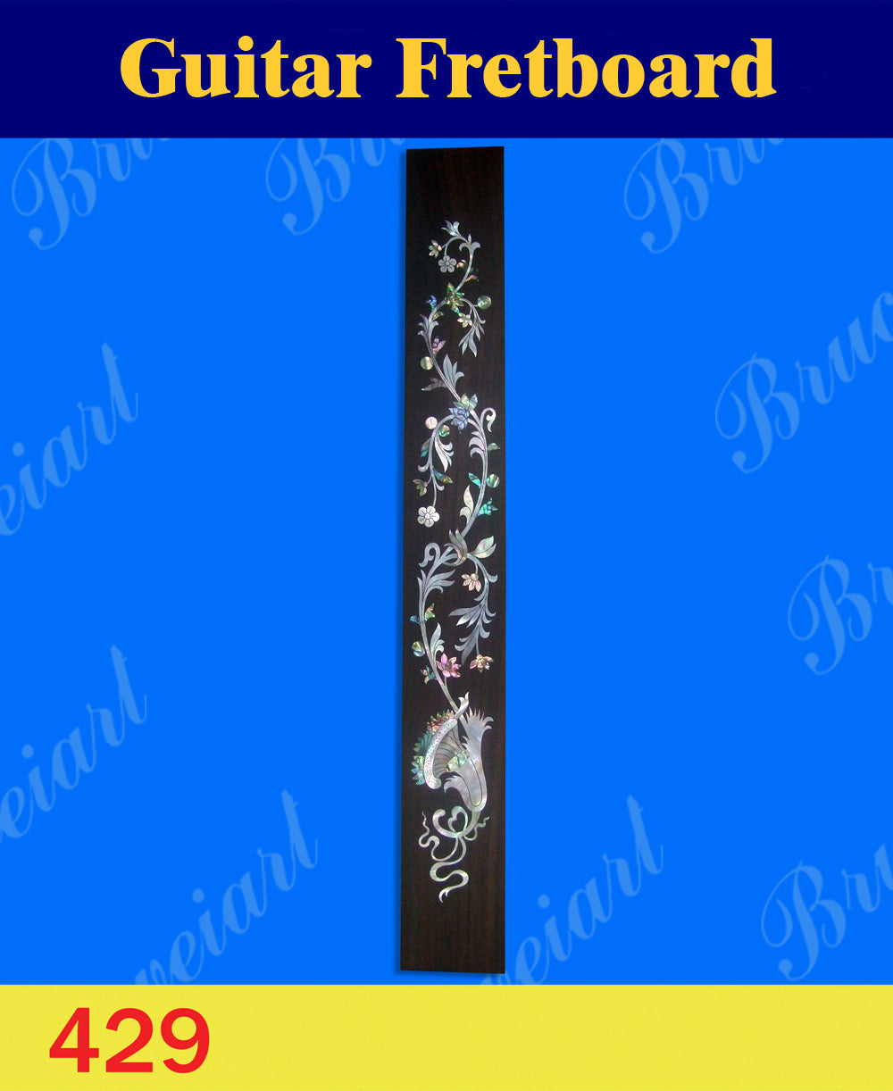 Guitar Handmade Rosewood Fretboard, Mop & Abalone Inlay, Bruce Wei (429)