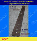 Fender Guitar, Compound Radius 10"-16", 25.5" Rosewood Slotted Fretboard, Mop Inlay, Bruce Wei (457)