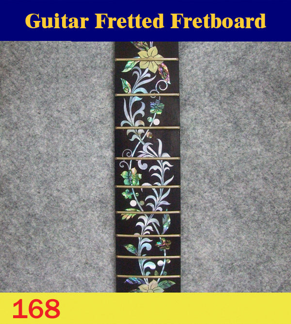 Guitar Handmade 25.5" Rosewood Fretted Fretboard, MOP & Abalone Inlay, Bruce Wei ( 168 )