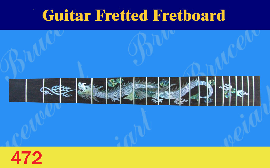 Guitar Handmade 25.5", Left-Hand Rosewood Fretted Fretboard, MOP & Abalone Inlay, Bruce Wei (472)