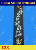 Guitar Handmade 25.5" Rosewood Slotted Fretboard, MOP & Abalone Inlay, Bruce Wei ( 138 )