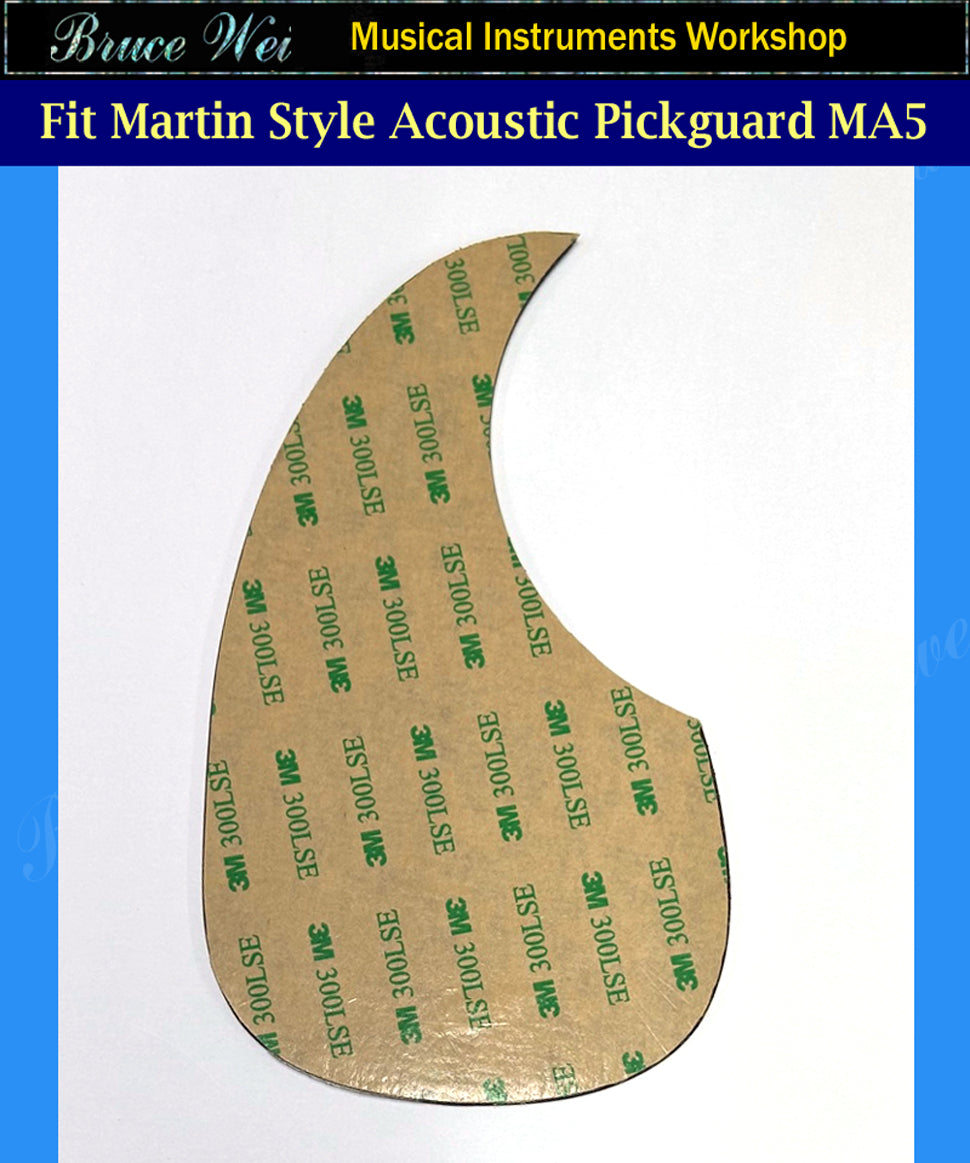 Fit Martin MA5 style, Rosewood Guitar Pickguard, Abalone Inlay, Bruce Wei ( 696 )