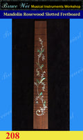 Mandolin 13 7/8" Slotted Rosewood Fretboard, MOP & Abalone Inlay, Bruce Wei (208)