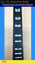 Mandolin 13 7/8" Slotted Rosewood Fretboard, MOP & Abalone Inlay, Bruce Wei (214)