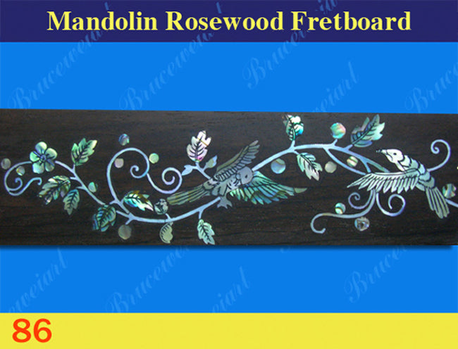 Mandolin Rosewood Fretboard, Handmade, Mother of pearl & Abalone Inlay, Bruce Wei (86)