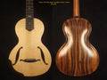 Handcrafted ArchBack Parlor Guitar Thin Body Solid Acacia, Spruce, MOP Inlay, Soft-bag, Bruce Wei PG-4295