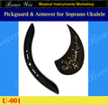Soprano Ukulele Rosewood Pickguard, Armrest, Mop & Abalone Bruce Wei (U-001)