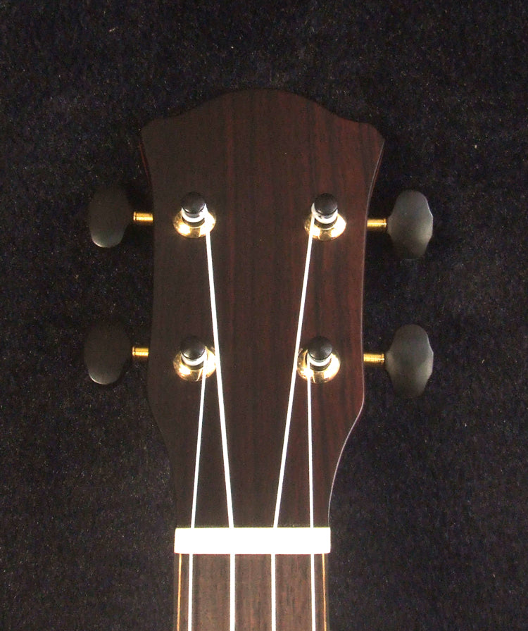 Handcrafted Tenor Ukulele, Solid Acacia, Taiwania Arch-Back, The Islands Soundhole, Turtle Inlay, Soft-bag, Bruce Wei UAF17-2004
