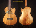 Handmade Cutaway Tenor Ukulele, Solid Mahogany, Taiwania, Archback, Lotus & Dragonfly Inlay, Soft-bag, Bruce Wei UAJ17-2011