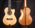 Handmade Cutaway Tenor Ukulele, Solid Spalted Maple & Curly Maple, Archback, Dove Inlay, Soft-bag, Bruce Wei UAJ17-2012