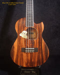Handmade Cutaway Tenor Ukulele, Solid Acacia, Archback, Dog Inlay, Soft-bag, Bruce Wei UAJ17-2013