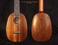 Handmade Pineapple Sopranissimo/ Pocket Ukulele, Carved Archback Solid Hawaiian Koa, Walnut MOP Inlay, Soft-bag, Bruce Wei UAW11-2007