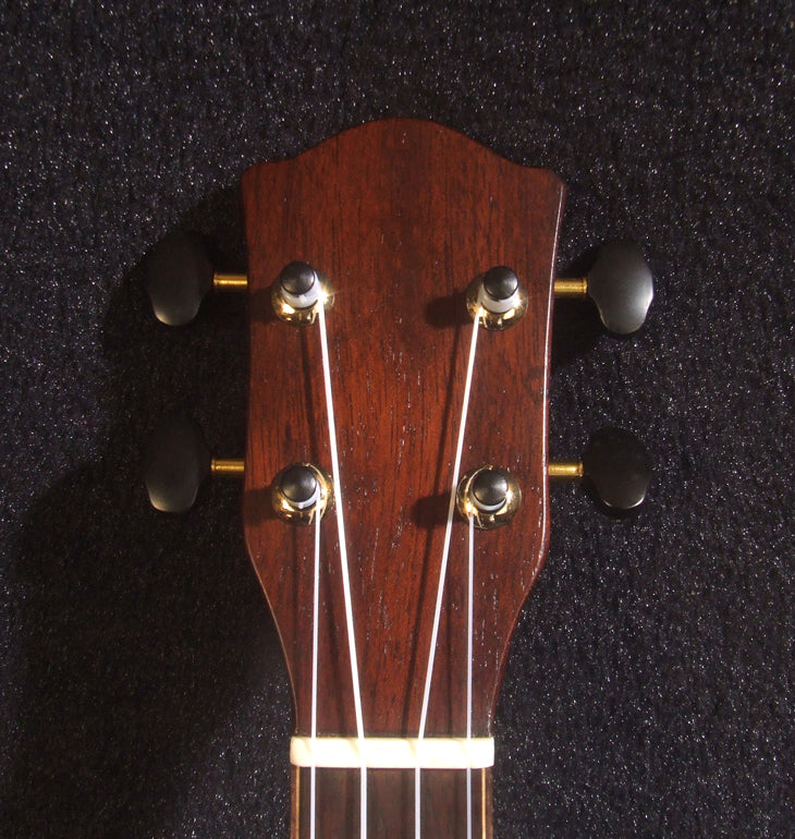 Unique Sopranissimo/ Pocket Ukulele, Coconut Back, Solid Hawaiian Koa, Mermaid Inlay, Soft-bag, Bruce Wei UCO-001