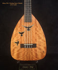 Handmade 5 String Tenor Ukulele, Solid Curly Mango & Curly Rosewood, Dove Soundhole, Soft-bag, Bruce Wei UF17-2105